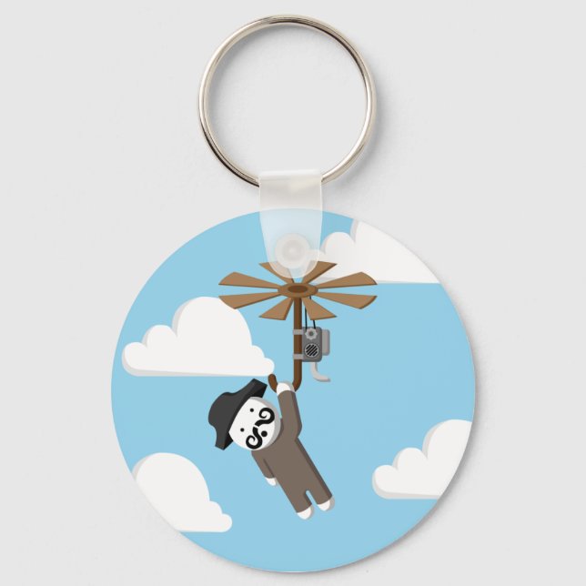 Helicopter Man Key Ring (Front)