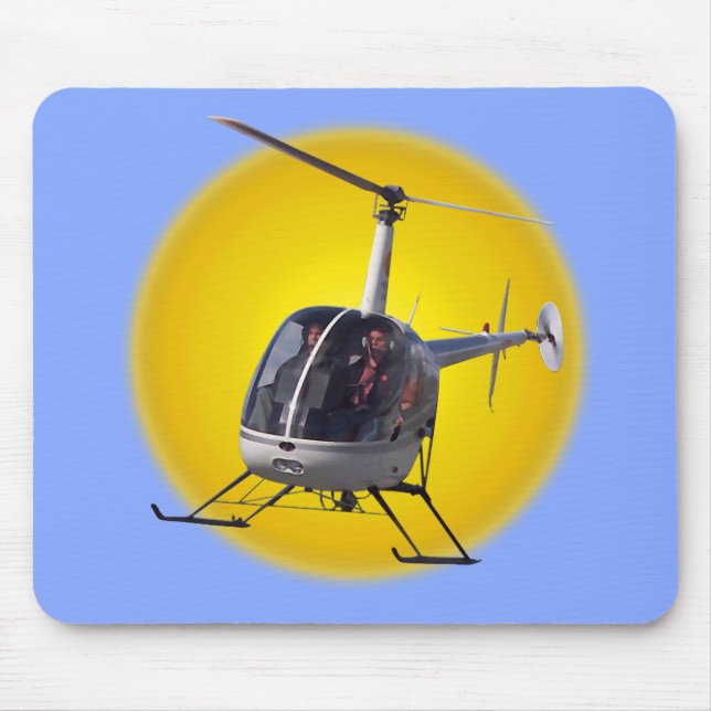 Helicopter Mousepad & Keepsakes Helicopter Gifts (Front)