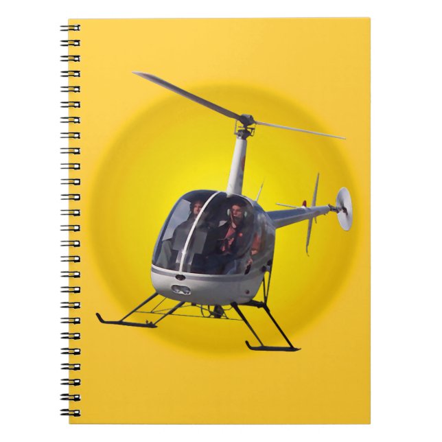 Helicopter Notebook Chopper Journal Note Book (Front)