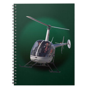 Helicopter Notebook Chopper Journal Note Book