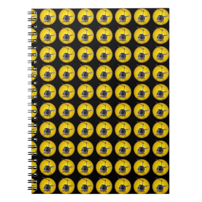 Helicopter Notebook Chopper Journal Note Book (Front)