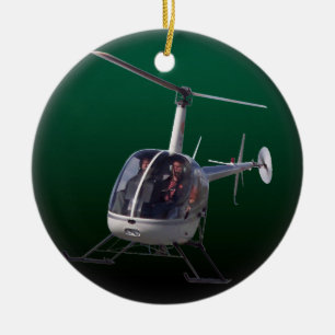 Helicopter Ornament Personalise Chopper Decoration