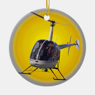 Helicopter Ornament Personalise Chopper Decoration