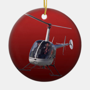 Helicopter Ornament Personalise Chopper Decoration