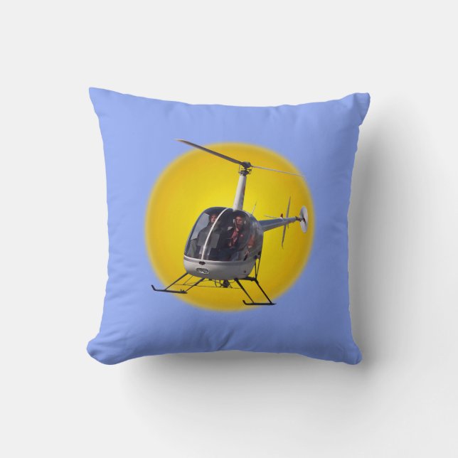 Helicopter Pillow Cool Flying Helicopter Pillow (Front)
