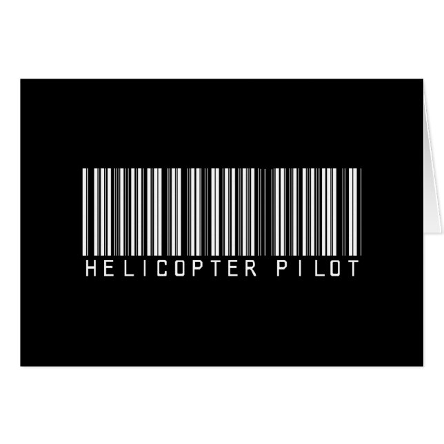 Helicopter Pilot Bar Code (Front Horizontal)