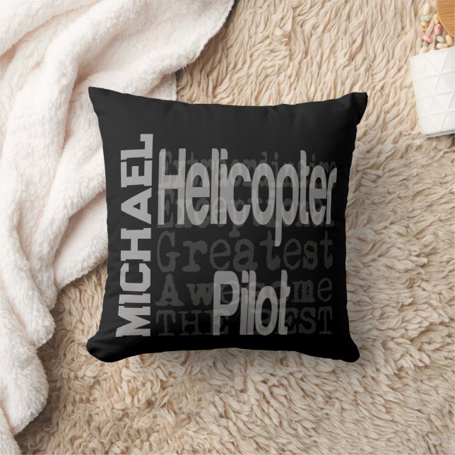 Helicopter Pilot Extraordinaire CUSTOM Cushion (Blanket)
