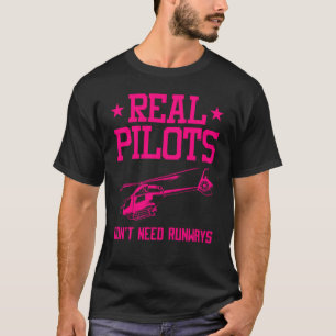 Helicopter Pilot For Men Women Cool Pilot Aviator T-Shirt