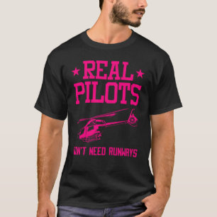 Helicopter Pilot  For Men Women Cool Pilot Aviator T-Shirt