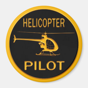 Helicopter Pilot Magnet