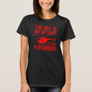 Helicopter Pilot Men Women Cool Aeroplane Chopper T-Shirt