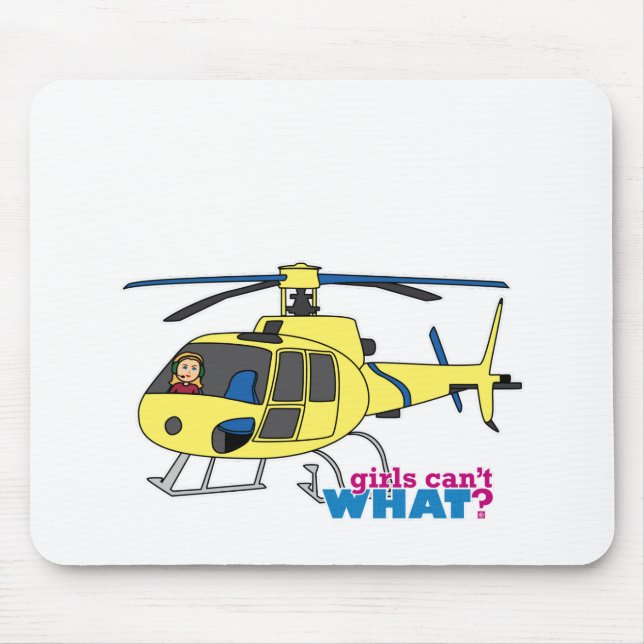 Helicopter Pilot Mouse Pad (Front)