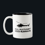 Helicopter PILOT RUNWAYS Two-Tone Coffee Mug<br><div class="desc">Love,  Party,  Birthday , Humor,  Fun,  Heart , Animal , Symbol</div>