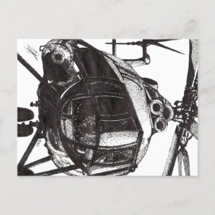 HELICOPTER POSTCARD