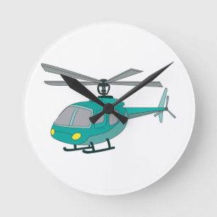 Helicopter Round Clock