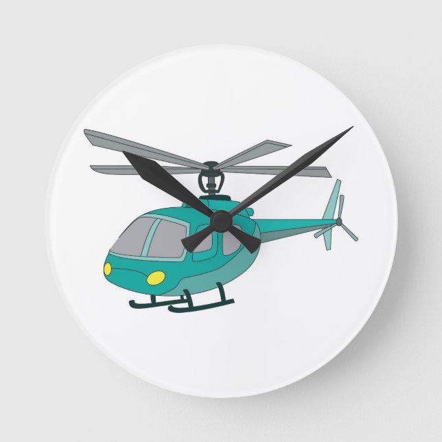Helicopter Round Clock (Front)