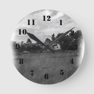 Helicopter Round Clock
