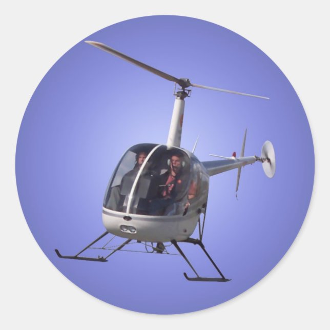 Helicopter Stickers Fun Helicopter Gift & Stickers (Front)