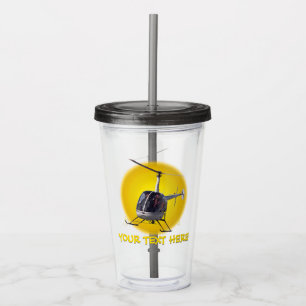 Helicopter Tumbler Personalised Chopper Gifts