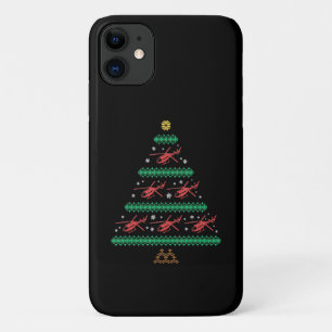 Helicopter Ugly Christmas Pilot Xmas Tree Gift iPhone 11 Case
