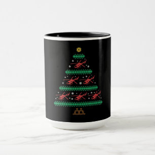 Helicopter Ugly Christmas Pilot Xmas Tree Gift Mug