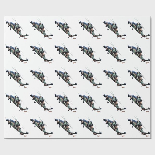 Helicopters Wrapping Paper (Flat)