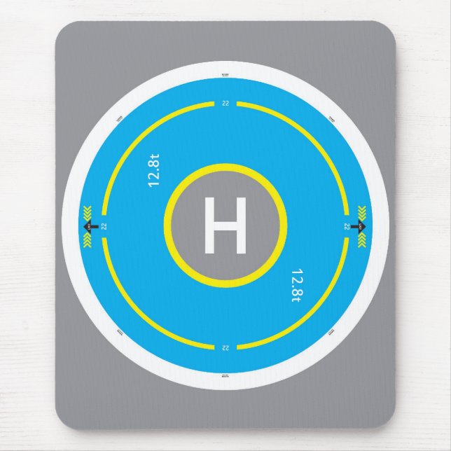 HeliDECK Mouse Pad Blue (Front)