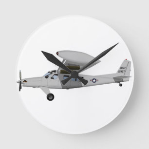 Helio AU-24 Stallion 451451 Round Clock