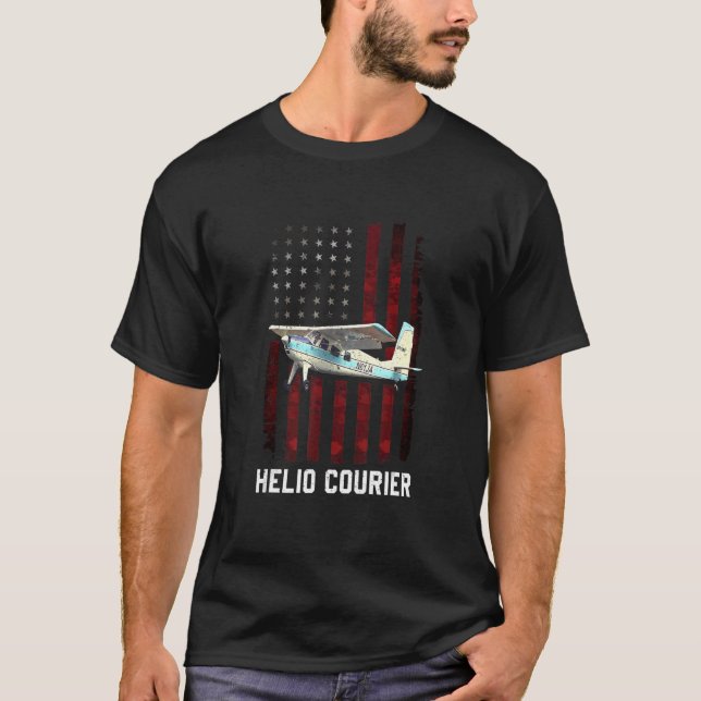 Helio Courier helio aircraft T-Shirt (Front)