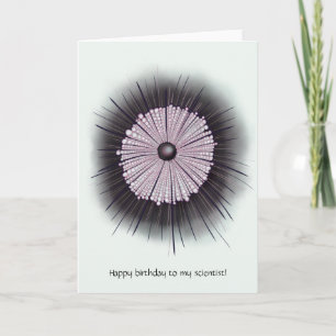 Heliozoa Microbe Microbiology Digital Art Birthday Card