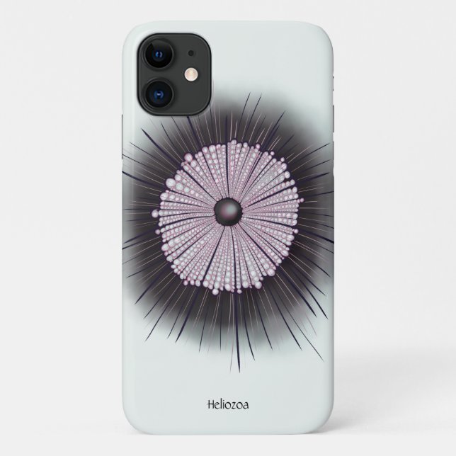 Heliozoa Microbiology Geek Digital Art Case-Mate iPhone Case (Back)