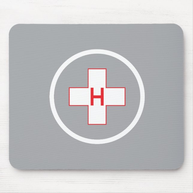 Helipad Mouse Pad Hospital (Front)