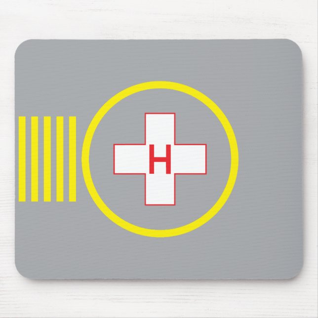 Helipad Mouse Pad Hospital 5 (Front)