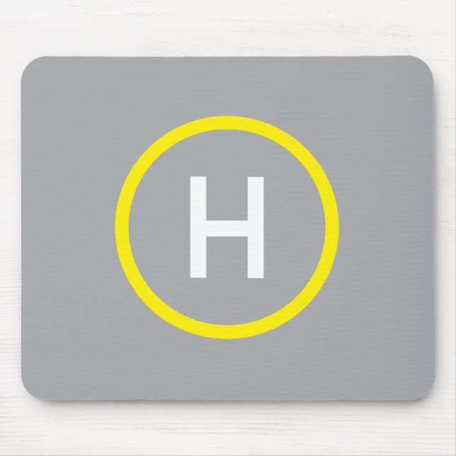 Helipad Mousepad Grey (Front)