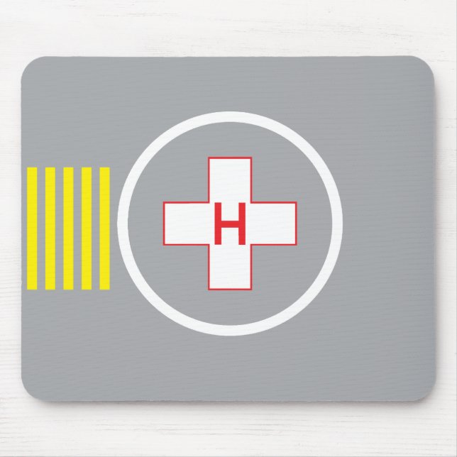 Helipad Mousepad Hospital 6 (Front)