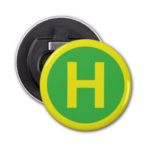 Helipad Sign Bottle Opener
