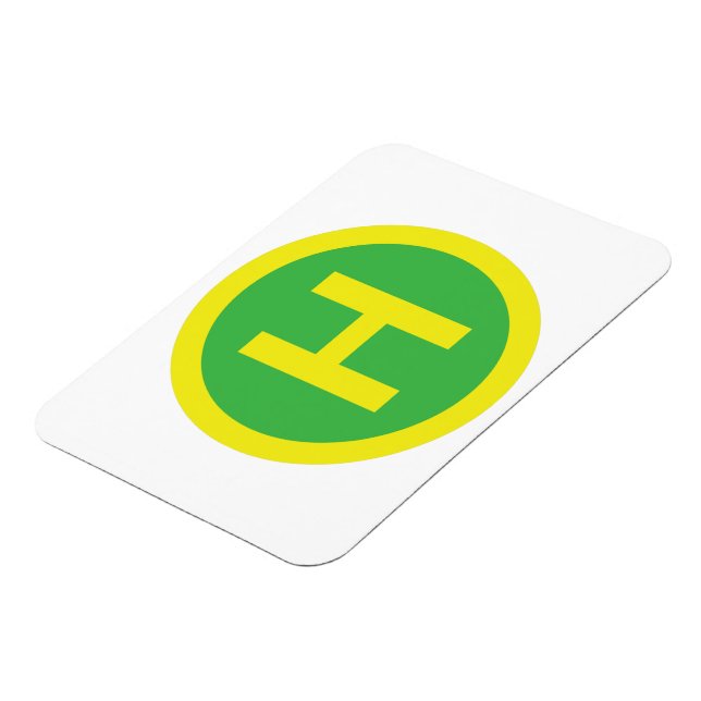 Helipad Sign Magnet (Left Side)