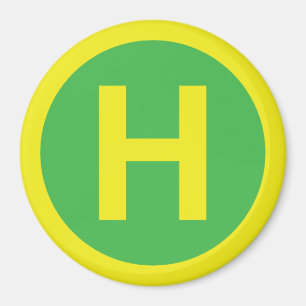 Helipad Sign Magnet