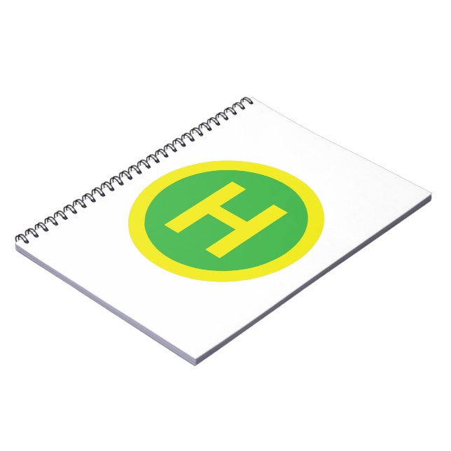 Helipad Sign Notebook (Left Side)