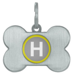 Helipad Sign Pet ID Tag