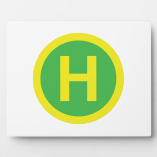 Helipad Sign Plaque