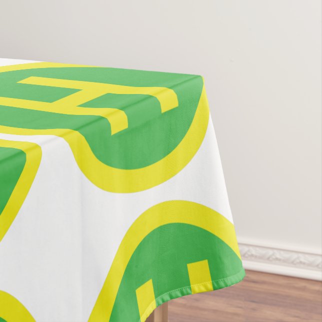 Helipad Sign Tablecloth (In Situ)