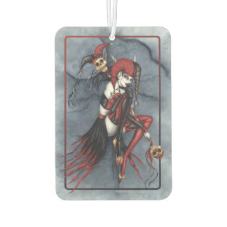 Heliquin - Dark Jester Gothic Illustration Car Air Freshener