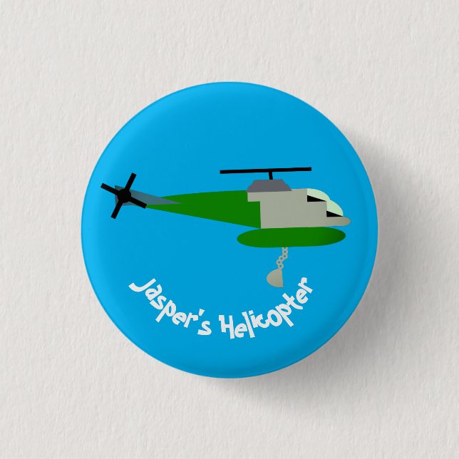 Helitack 3 Cm Round Badge (Front)