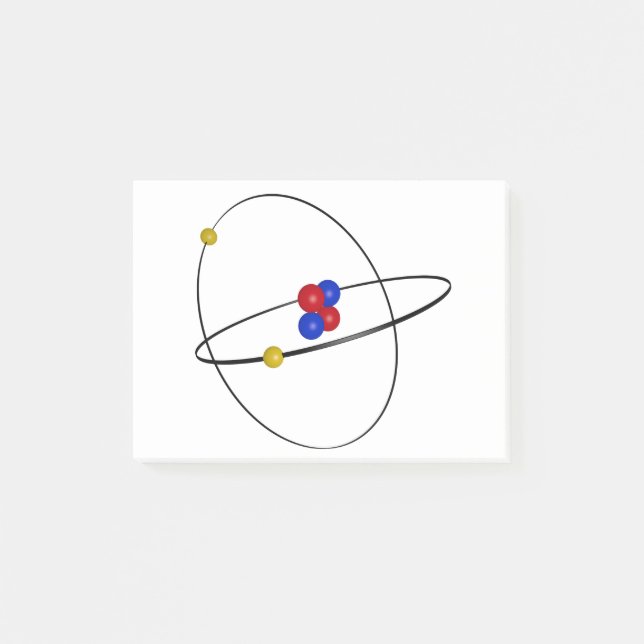 Helium Atom Post-it Notes (Front)