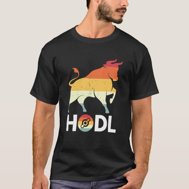 Helium Coin HODL Bull Market Retro Crypto T-Shirt (Front)