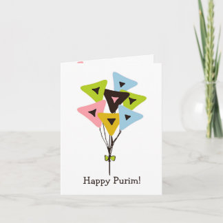 Helium Hamantaschen Purim Card