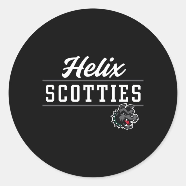 Helix High School Scotties C8 Classic Round Sticker (Front)