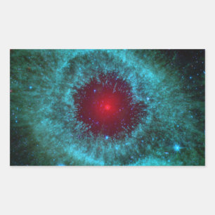 helix-nebula-11156 planetary fog, constellation aq rectangular sticker