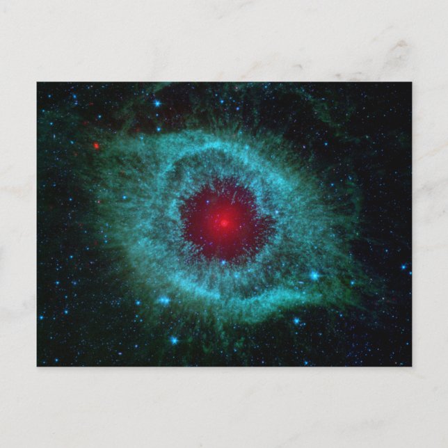 Helix Nebula, Beautiful Stars in the Galaxy Postcard (Front)